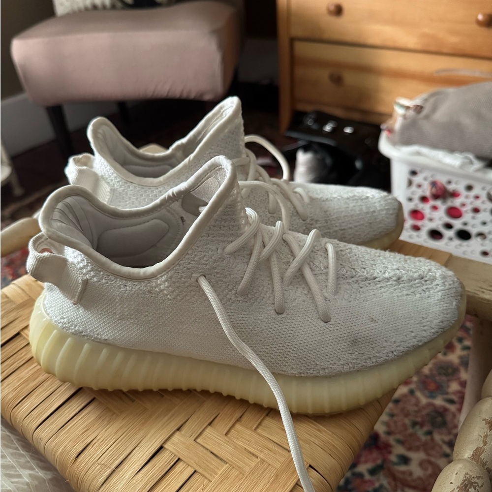 Yeezy White Cream Sneakers